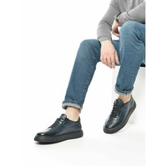 Полуботинки Belwest мужские из натуральной кожи, размер 45, темно-синий