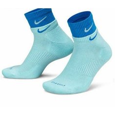 Носки NIKE Nike Everyday Plus Cushioned, размер L, голубой