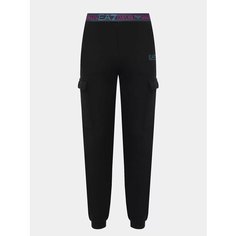 Брюки спортивные EA7 EMPORIO ARMANI, размер M, черный