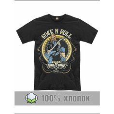 Футболка RexTex Рок-музыка, размер 54, черный