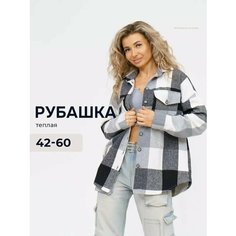 Рубашка Стильно и точка, размер 46-48, черный/белый