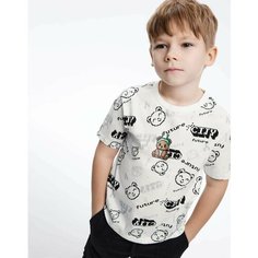 Футболка Gloria Jeans, размер 12мес/80, светло-бежевый