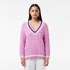 Свитер LACOSTE, размер T34, , розовый