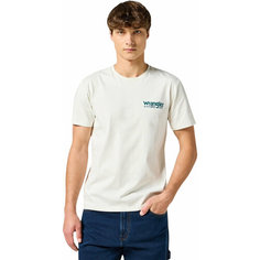 Футболка Wrangler Men Wrangler Logo Tee, размер L, белый