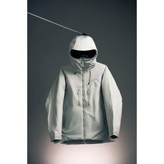 Куртка спортивная Arcteryx BETA ПУХОВИК M Сплошной цвет с капюшоном на молнии Пуховик унисекс, размер 50-52, серый Нет бренда