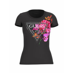 Футболка GUESS, размер XS, черный