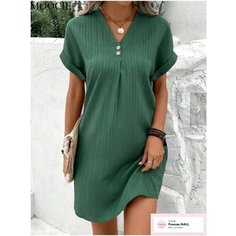 Платье MOOCIE Весна-лето 2024, размер XL, темно-зеленый