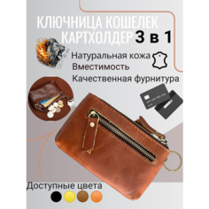 Кошелек KESHBAG, фактура гладкая, оранжевый