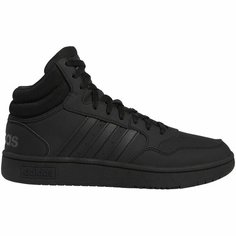 Кеды adidas Hoops 3.0 Mid, полнота F, размер 7,5 UK, черный