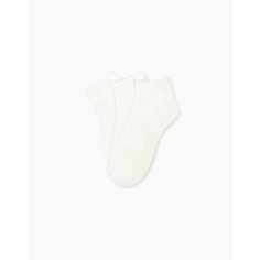 Носки Gloria Jeans 3 пары, размер 8-10л (33-34), , белый