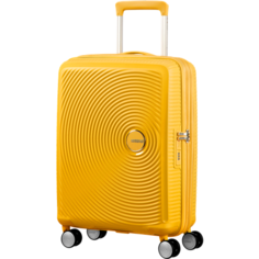 Чемодан American Tourister, 41 л, размер S, желтый