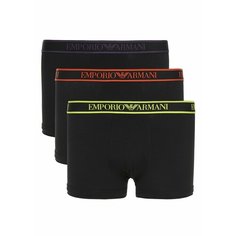 Трусы EMPORIO ARMANI, комплект из 3 шт., размер L, черный