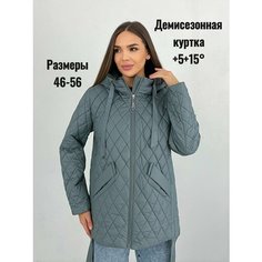 Куртка , размер 50(50-52), серо-зеленый Нет бренда