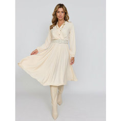 Платье BrandStoff, размер 46, кремовый