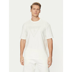 Футболка GUESS Azha CN Over T-shirt, размер M, белый G018