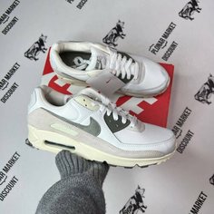 Кроссовки NIKE Air Max 90, размер 42,5 eu / 9 US / 27 см, белый