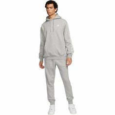 Костюм спортивный NIKE M NK CLUB FLC GX HD TRK SUIT, размер M, серый