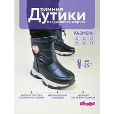 Дутики Honey Girl, размер 22, темно-синий