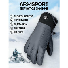 Перчатки ARMSPORT Зима-демисезон для мужчин, размер XL, серый