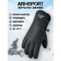 Перчатки ARMSPORT Зима-демисезон для мужчин, размер М, черный 02