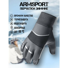 Перчатки ARMSPORT Зима-демисезон для мужчин, размер XL, серые