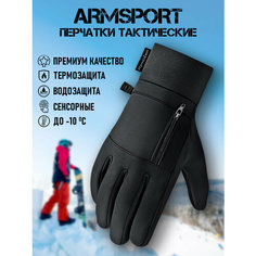 Перчатки ARMSPORT Зима-демисезон для мужчин, размер L, черный