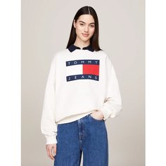 Свитшот Tommy Jeans, размер S, , белый