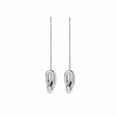 Серьги двусторонние Cerruti 1881, серебряный