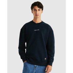 Свитшот Tommy Jeans, размер S, , темно-синий
