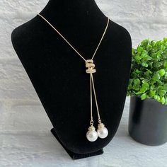 Колье Fashion jewelry, золотой