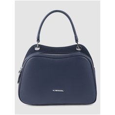 Сумка тоут GIORGIO FERRETTI, фактура зернистая, синий
