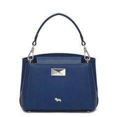 Сумка LABBRA, фактура гладкая, тиснение, royal blue