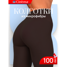 Колготки Cinema Осень-зима 2024, 100 den, размер 4, коричневый