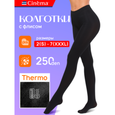 Колготки Cinema черные из микрофибры 250 den, 250 den, размер 3, nero