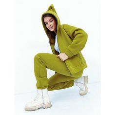 Костюм спортивный URBAN clo кошачьи ушки, размер 48, зелeный