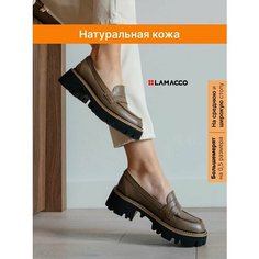 Лоферы LAMACCO Бестселлер, размер 38, черный, коричневый
