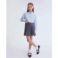 Школьная юбка Gloria Jeans, размер 13-14л/164 (40), серый