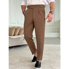 Брюки классические BRANKI, размер 30(XS), коричневый