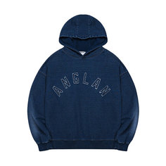 Худи ANGLAN Applique Heavy Sweat, размер One Size, , синий