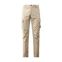 Брюки карго C.P. COMPANY Stretch Sateen Lens Cargo, размер 52, песочный