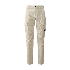 Брюки карго C.P. COMPANY Stretch Sateen Lens Cargo, размер 56, белый