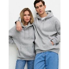 Худи MARY MARY с рукавом реглан, размер L, , серый меланж