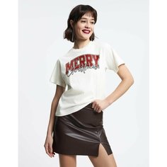 Футболка Gloria Jeans, размер XS (38-40), молочный