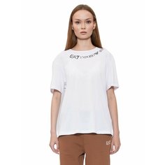 Футболка EA7 EMPORIO ARMANI regular fit, размер L, white