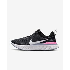 Кроссовки NIKE React Infinity Run FK 3, размер 9US, black/ashen slate/cobalt bliss/football grey