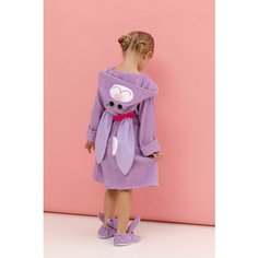 Халат Fluffy Bunny, размер 116-122, сиреневый