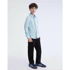 Школьная рубашка Gloria Jeans, размер 6-7л/122 (31), голубой