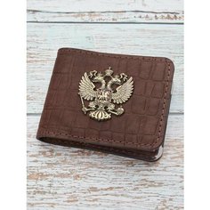 Обложка для удостоверения Русское ремесло, коричневый