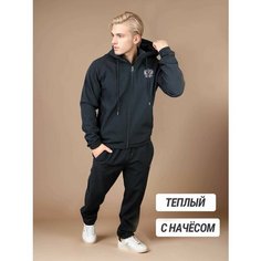 Костюм спортивный Девятая линия, размер 54, черный