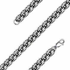 Браслет-цепочка Diamant online, серебро, 925 проба, чернение, длина 19 см.